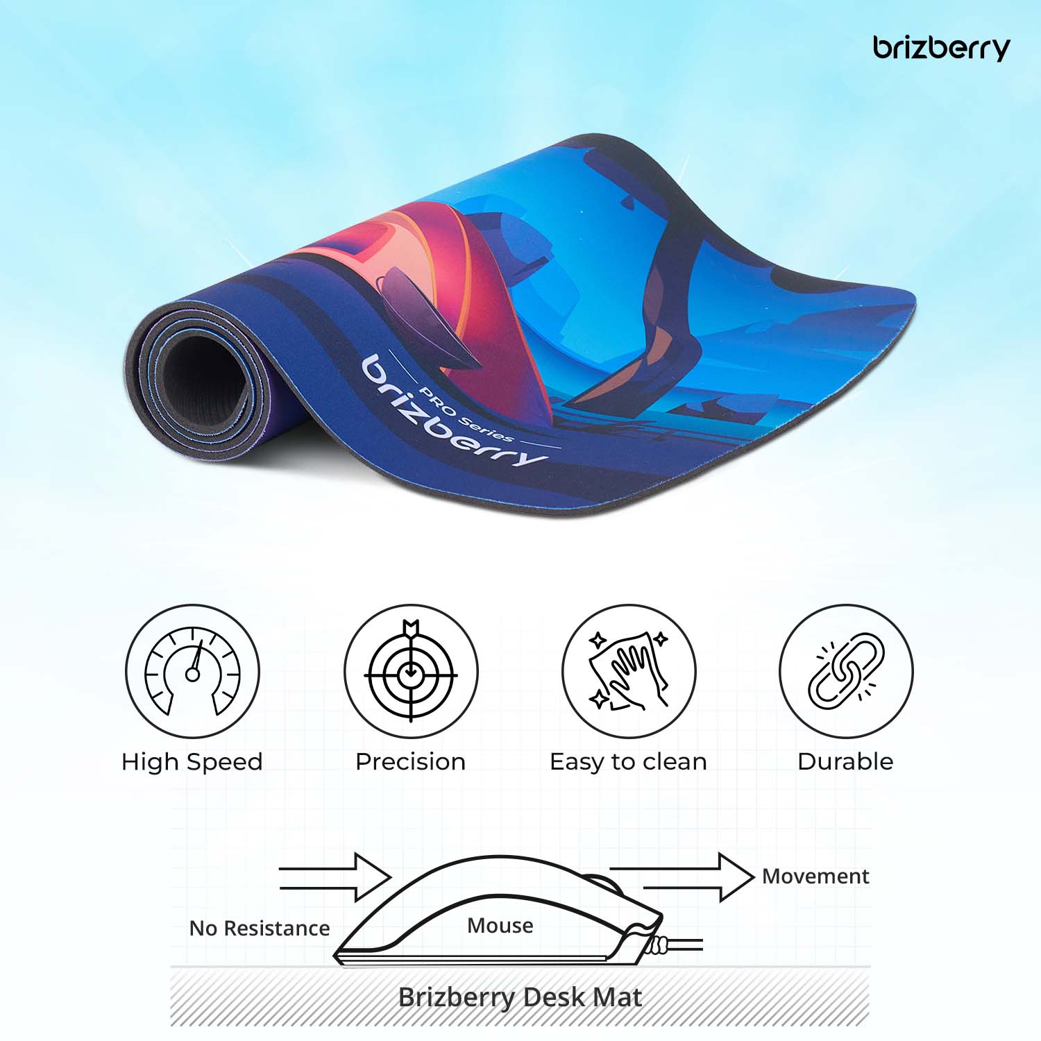 Extended Mouse Pad, DM0401L brizberry the world of art