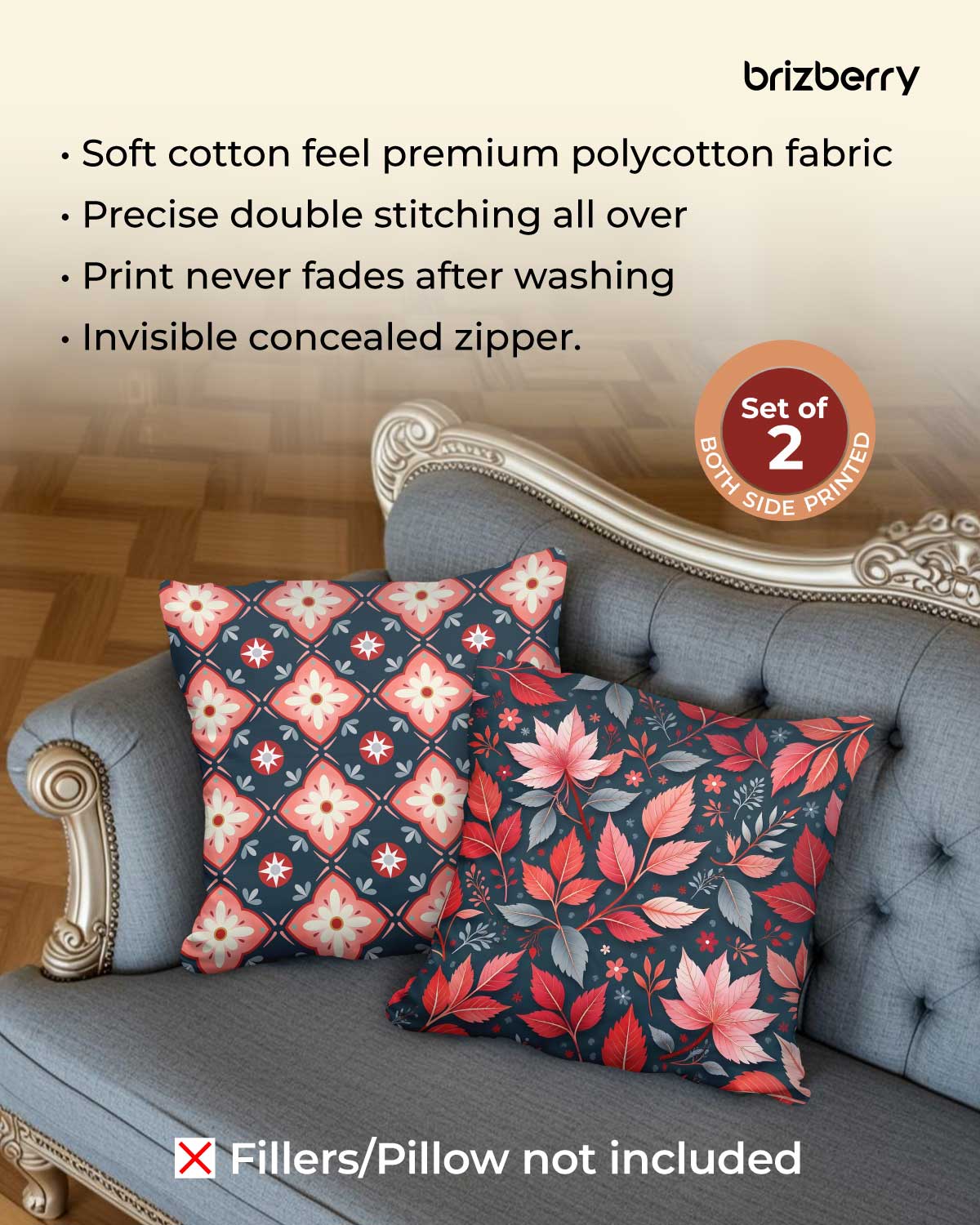 新品　BRIEFING REVERSIBLE CUSHION COVER JP257_main
